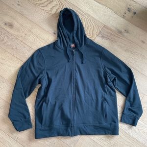 32 Degrees Heat Full Zip Hooded Sweatshirt Mens Blue Size XL Heat Cotton Stretch
